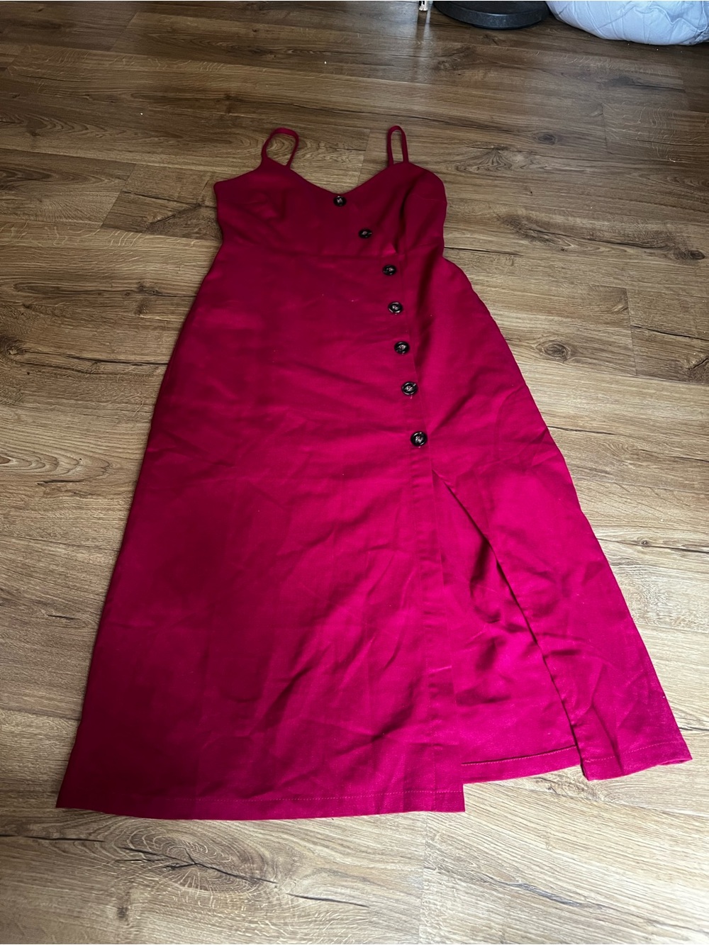 Lush Linen & Cotton Spaghetti Strap Dress – Size Medium